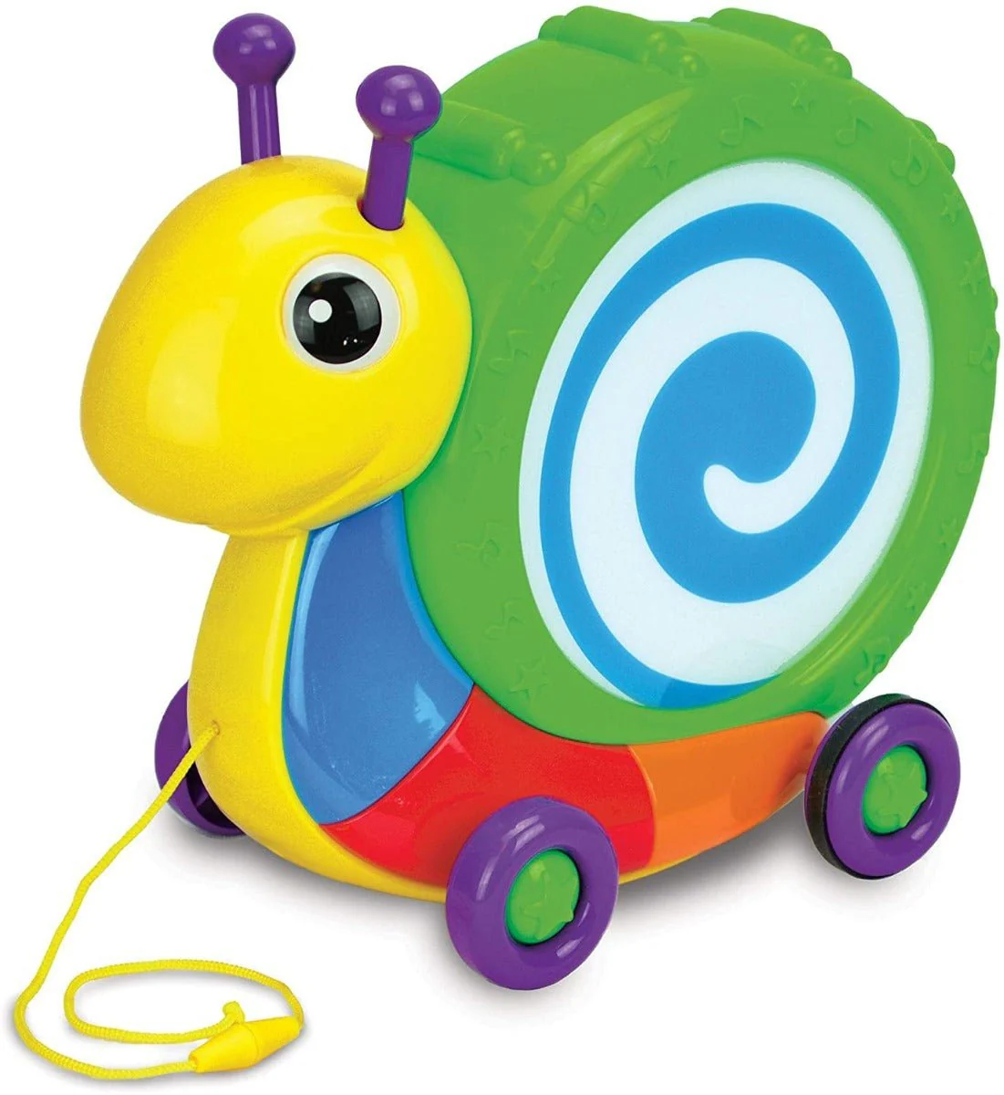 The Learning Journey Pull Along Snail Drum 104965