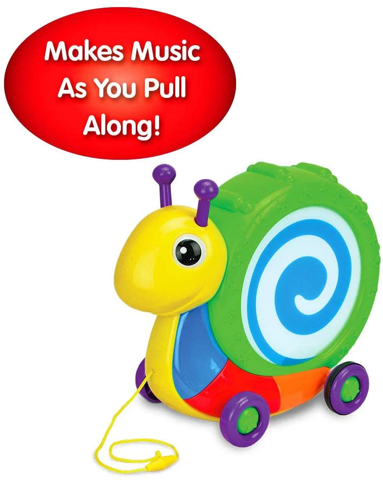 The Learning Journey Pull Along Snail Drum 104965 - Image 2