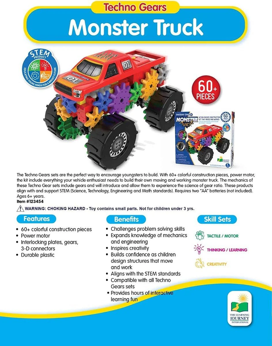 The Learning Journey Techno Gears Monster Truck 123454 - Image 3