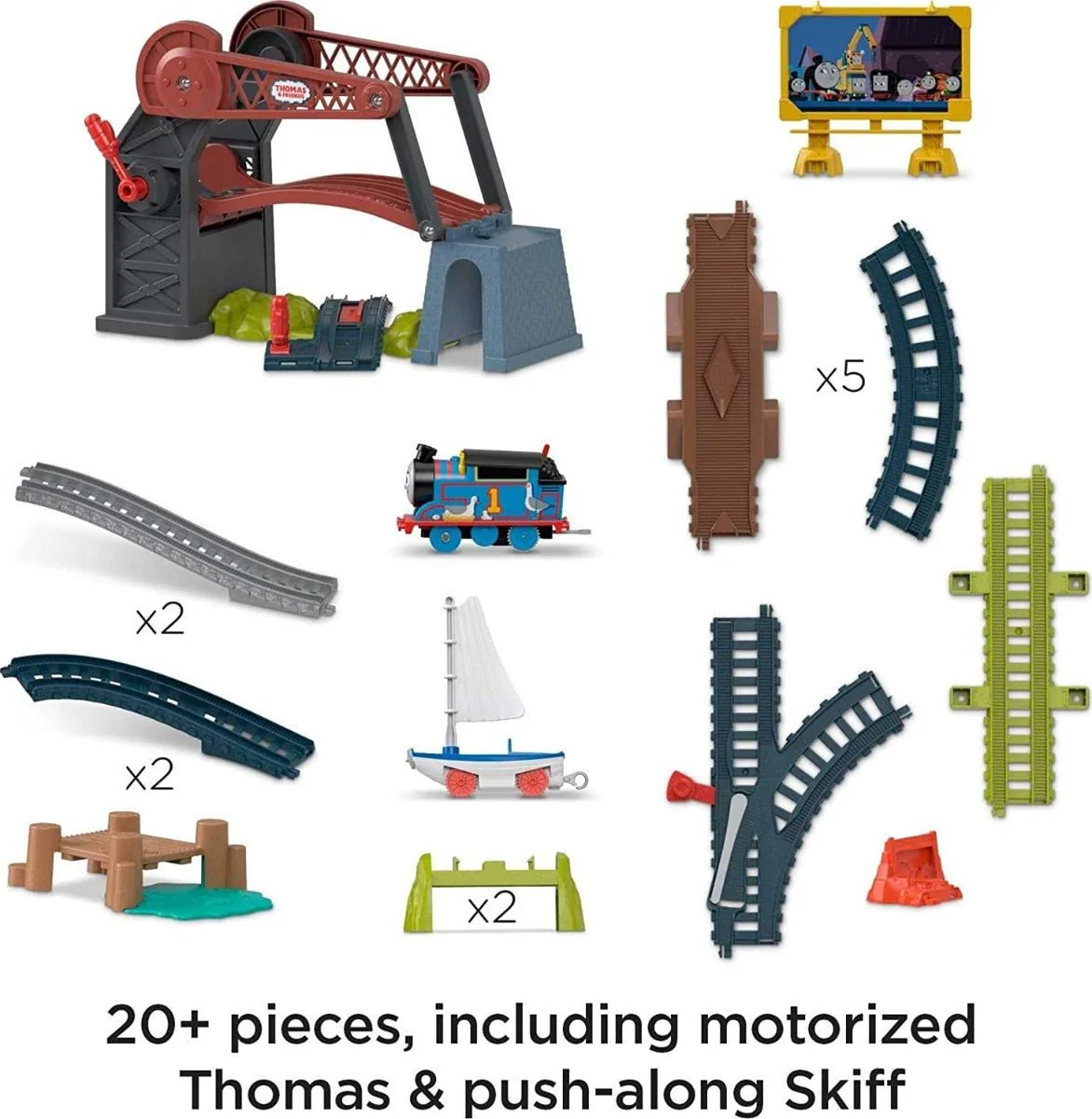 Thomas And Friends Bridge Lift Thomas And Skiff Refresh HGX65 - Image 2