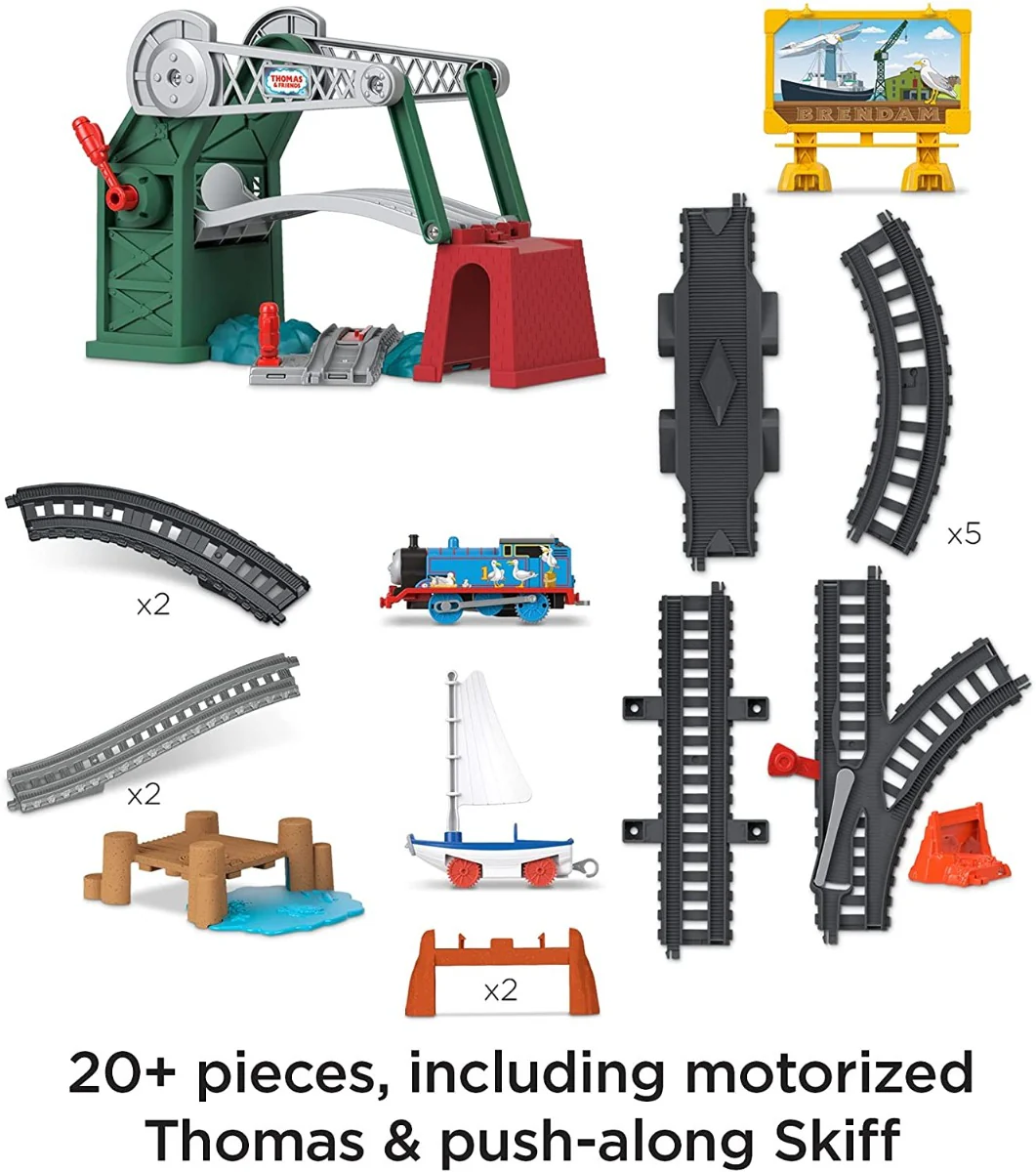 Thomas And Friends Bridge Lift Thomas And Skiff Set GWX09