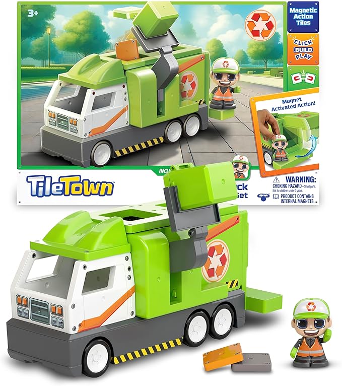 Tile Town Recycling Truck Set 82088 - Image 2