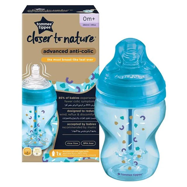 Tommee Tippee Advanced Anti-Colic Bottle 260ml Blue TT42257585