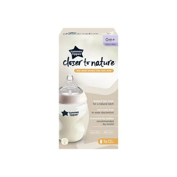 Tommee Tippee Closer to Nature Feeding Bottle 260ml TT42250070 - Image 3