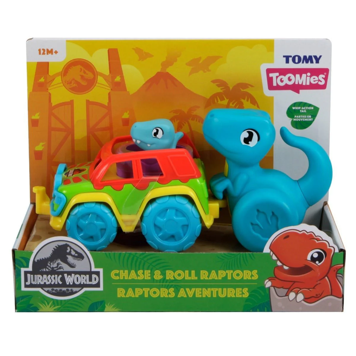 Tomy Toomies Jurassic World Roll & Go Raptors E73251