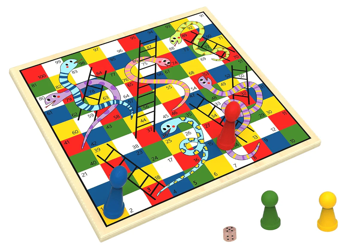 Tooky Toy 2-in-1 Games: Ludo/Snakes & Ladders TK470 - Image 2