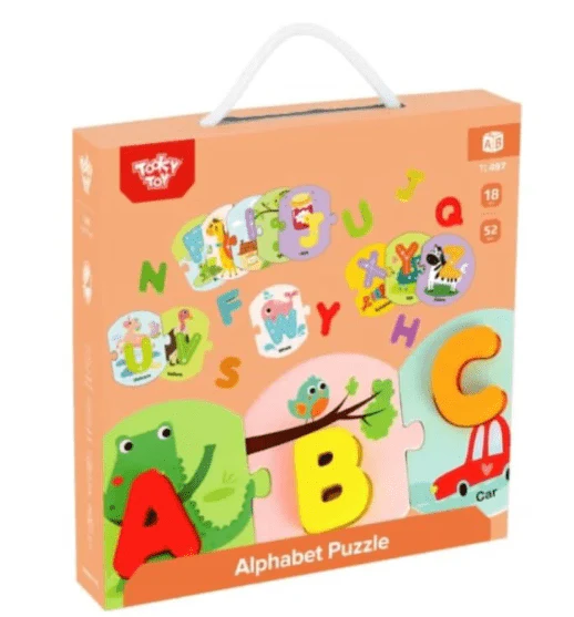 Tooky Toy Wooden Alphabet Puzzle TL497