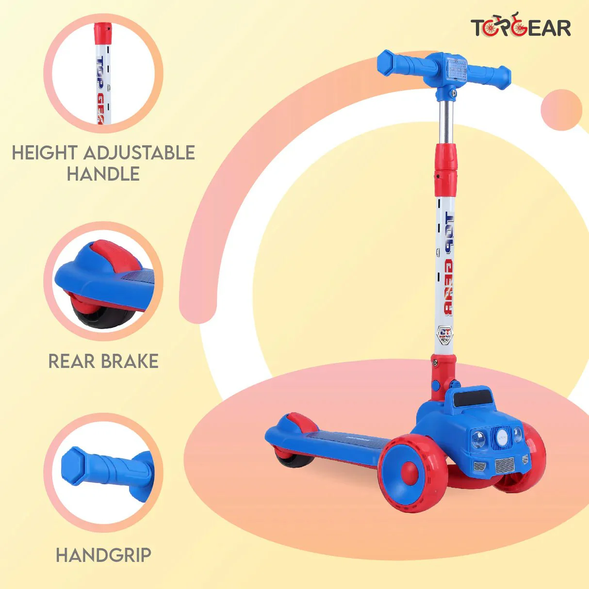 Top Gear Kick Scooter Blue TG-865 - Image 3
