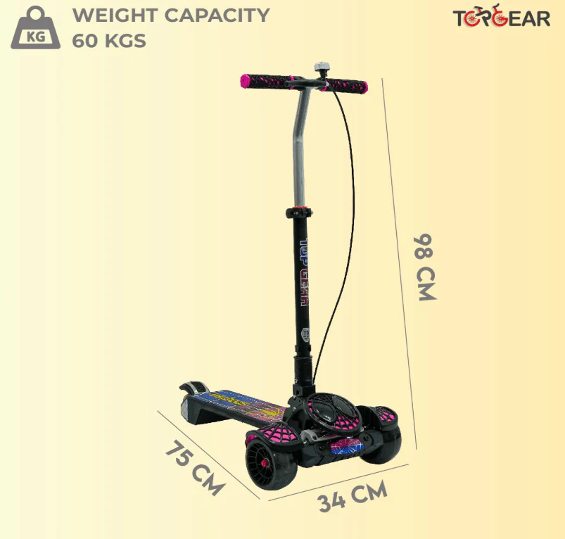 Top Gear Kick Scooter Pink - Image 2