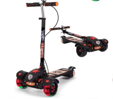 Top Gear Kick Scooter with Brake Black TG-119
