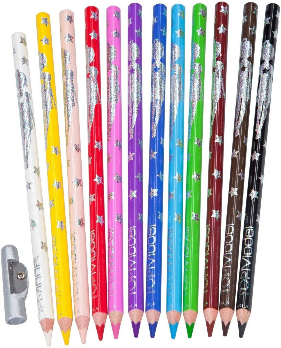 TOPModel Coloured Pencils 12 Basic Colours TM-46694 - Image 2