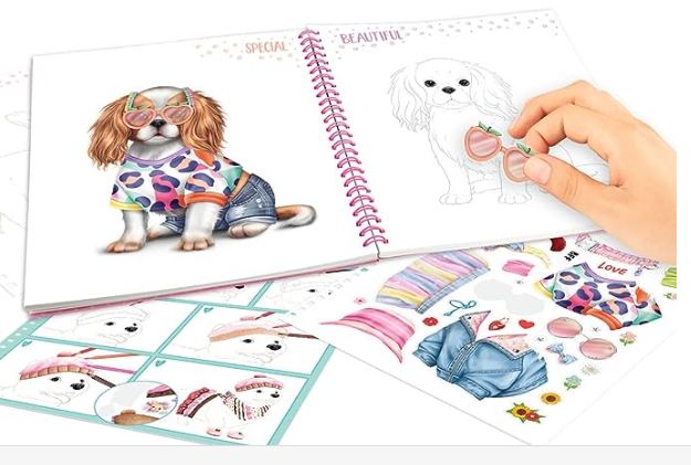 TOPModel Create Your Doggy Colouring Book TM-12164 - Image 2