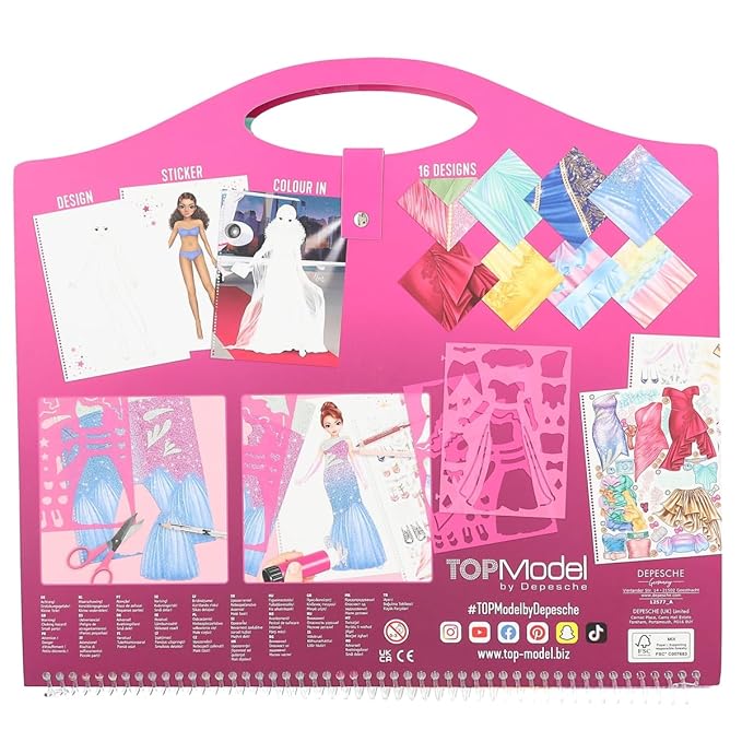 TOPModel Create Your Glamour Special Coloring Book - Image 2