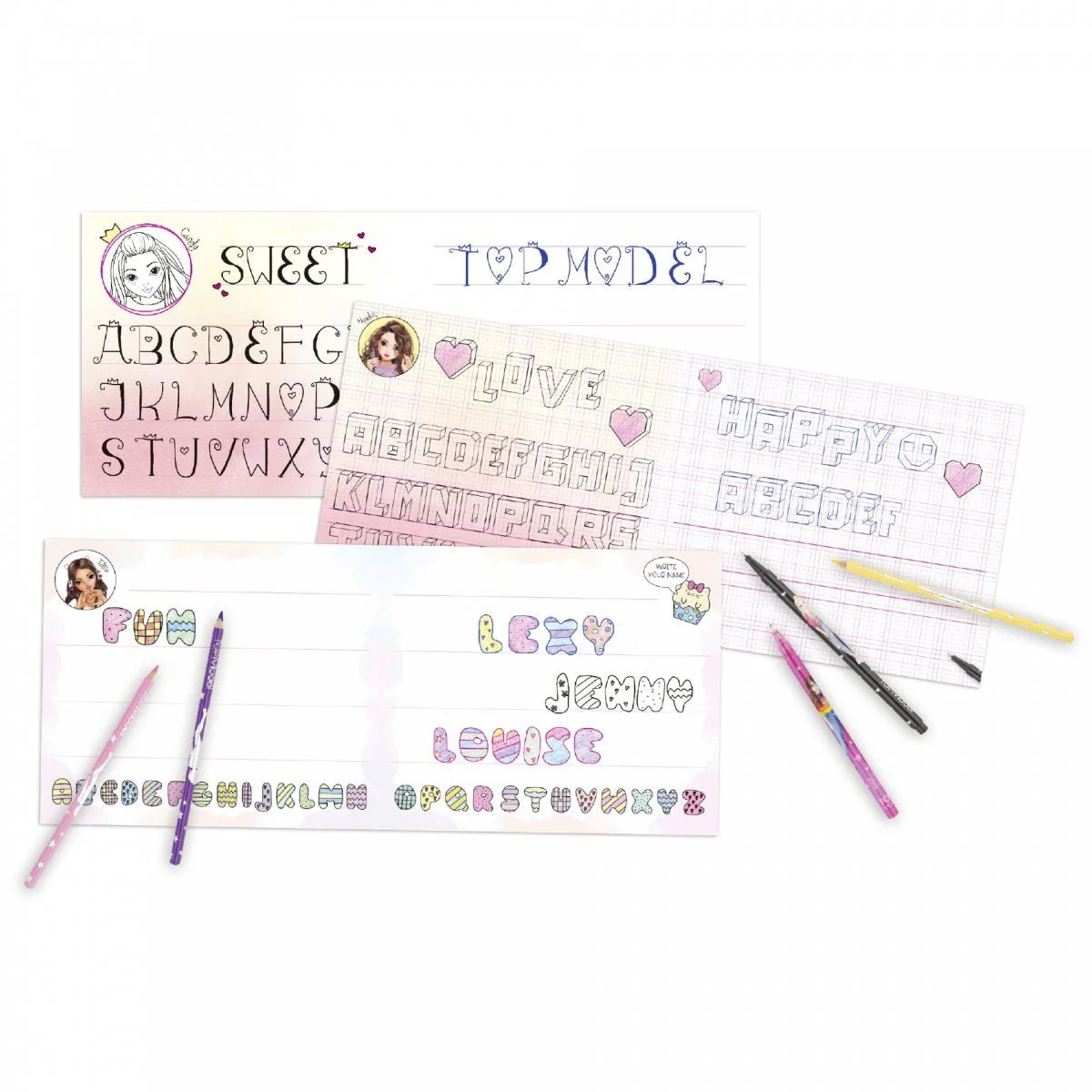 TOPModel Creative Lettering Coouring Book 410903 - Image 2
