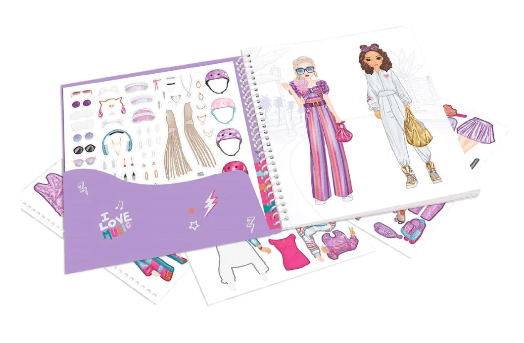 TOPModel Dress Me Up Tiny Dance Sticker Book TM-12077 - Image 2