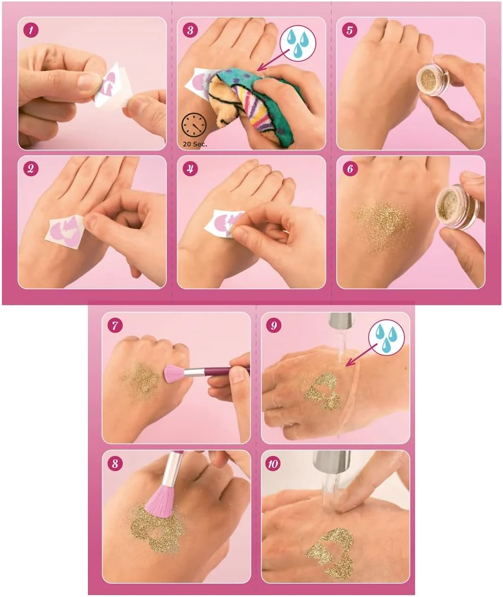 TOPModel Miss Melody Glitter Tattoo Set TM-12032 - Image 4
