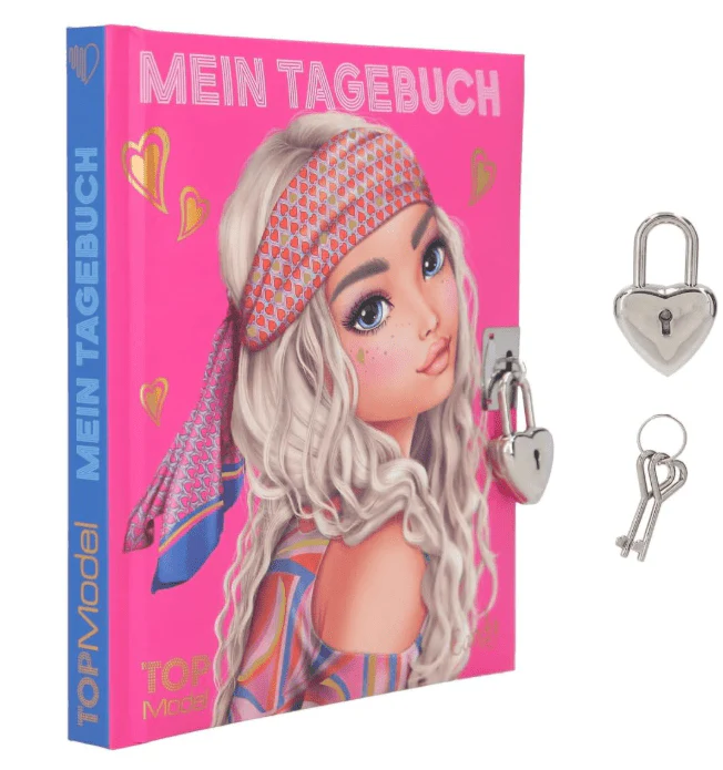 TOPModel Diary with Padlock Design 1 Seventies TM-12053 - Image 2