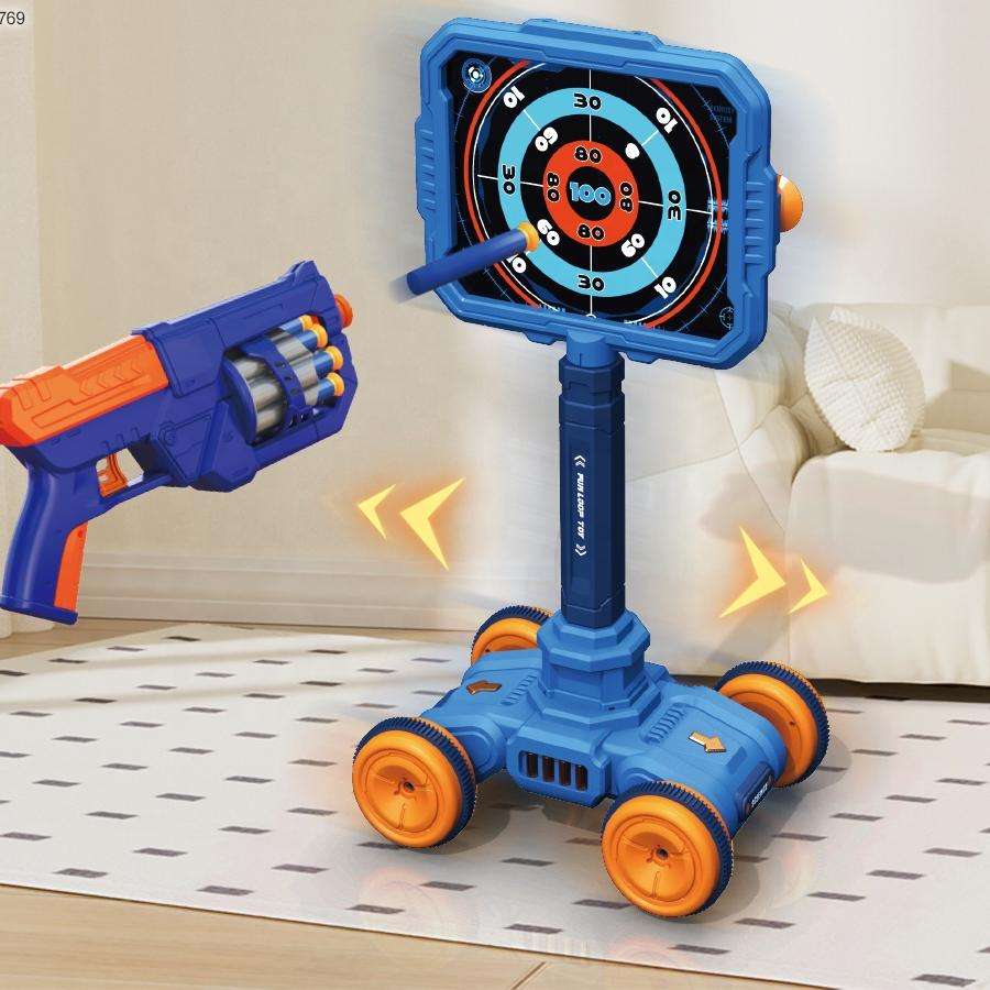 Toss Game 3-In-1 Throwing Basketball, Sucker Scoring Target, Ferrule Toys 801-17 - Image 4