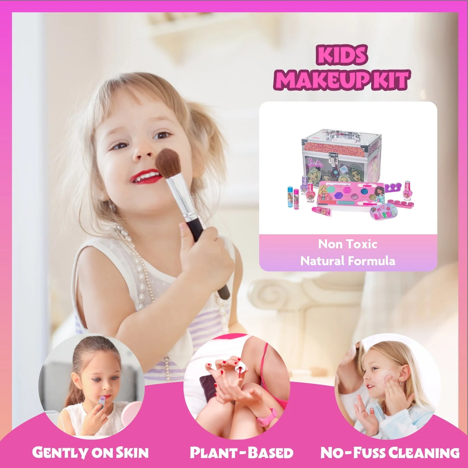 Townley Girl Barbie Lip Balm With Train Case BB0392GG - Image 6