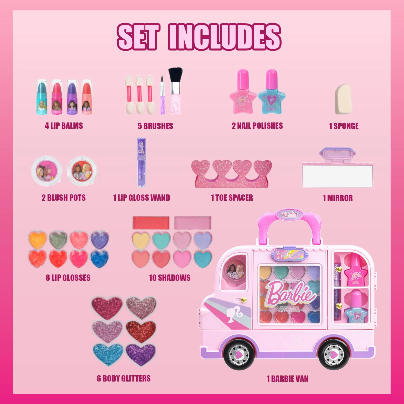 Townley Girl Cosmetic Set  BB0358GG - Image 8
