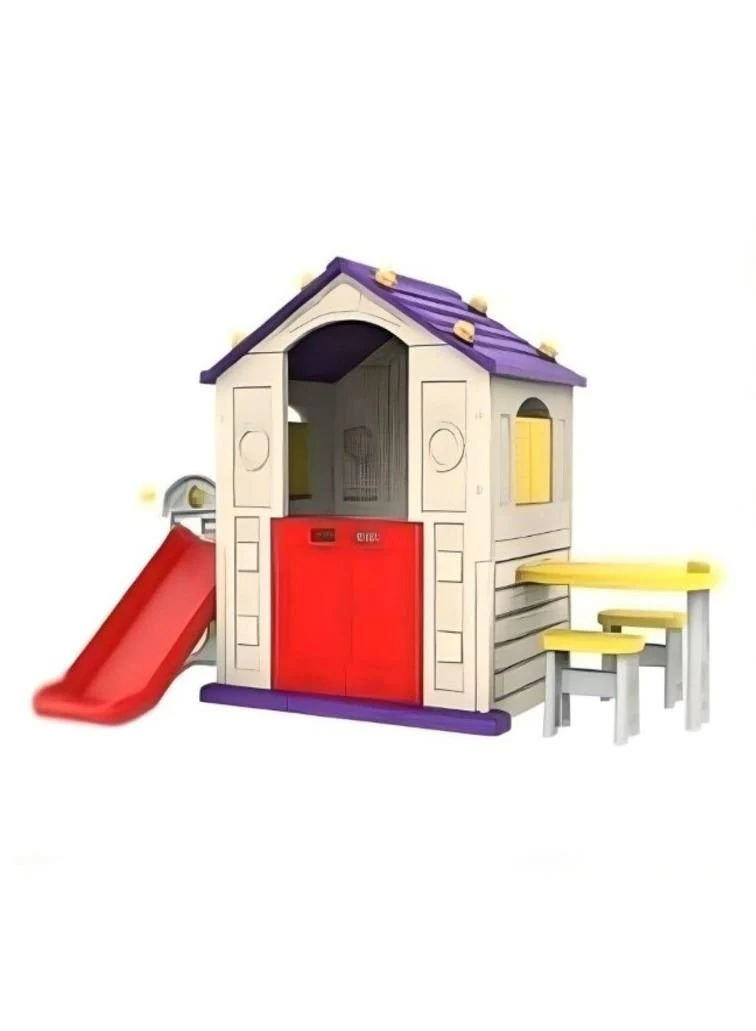 Toy Monarch Play House with Slide & Table Purple CHD-553