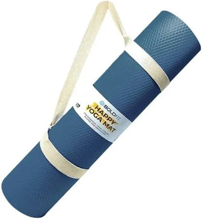 TPE Yoga Mat 183cmx61cmx0.6cm Navy/Blue YM610