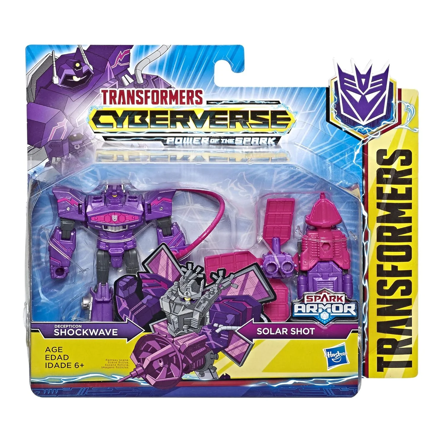 Transformers Cyberverse Spark Armor Shockwave & Solar Shot E4219 - Image 3