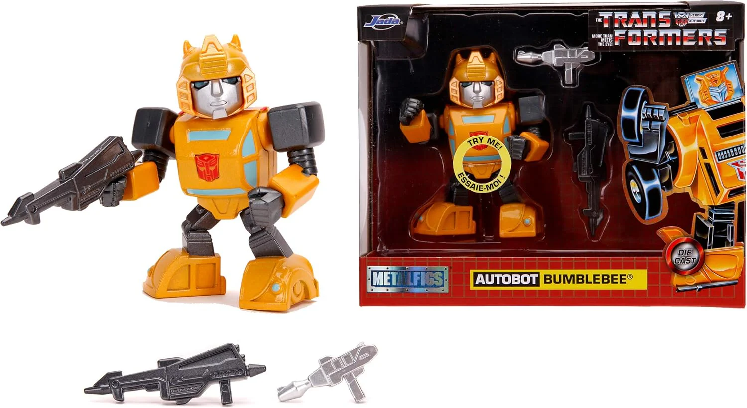 Jada Autobot G1 Bumble Bee Movie Transformers 4inch 253111004 - Image 5