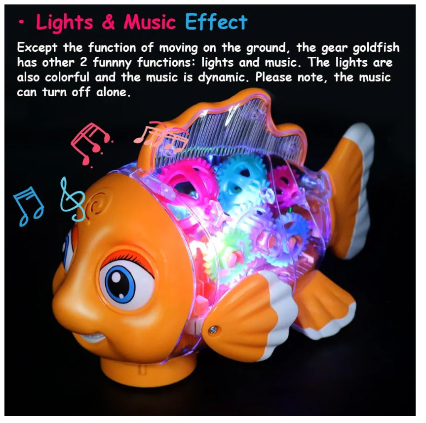 Transparent Gear Fish YJ-3034 - Image 2