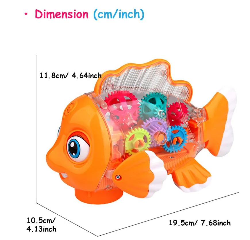 Transparent Gear Fish YJ-3034 - Image 3