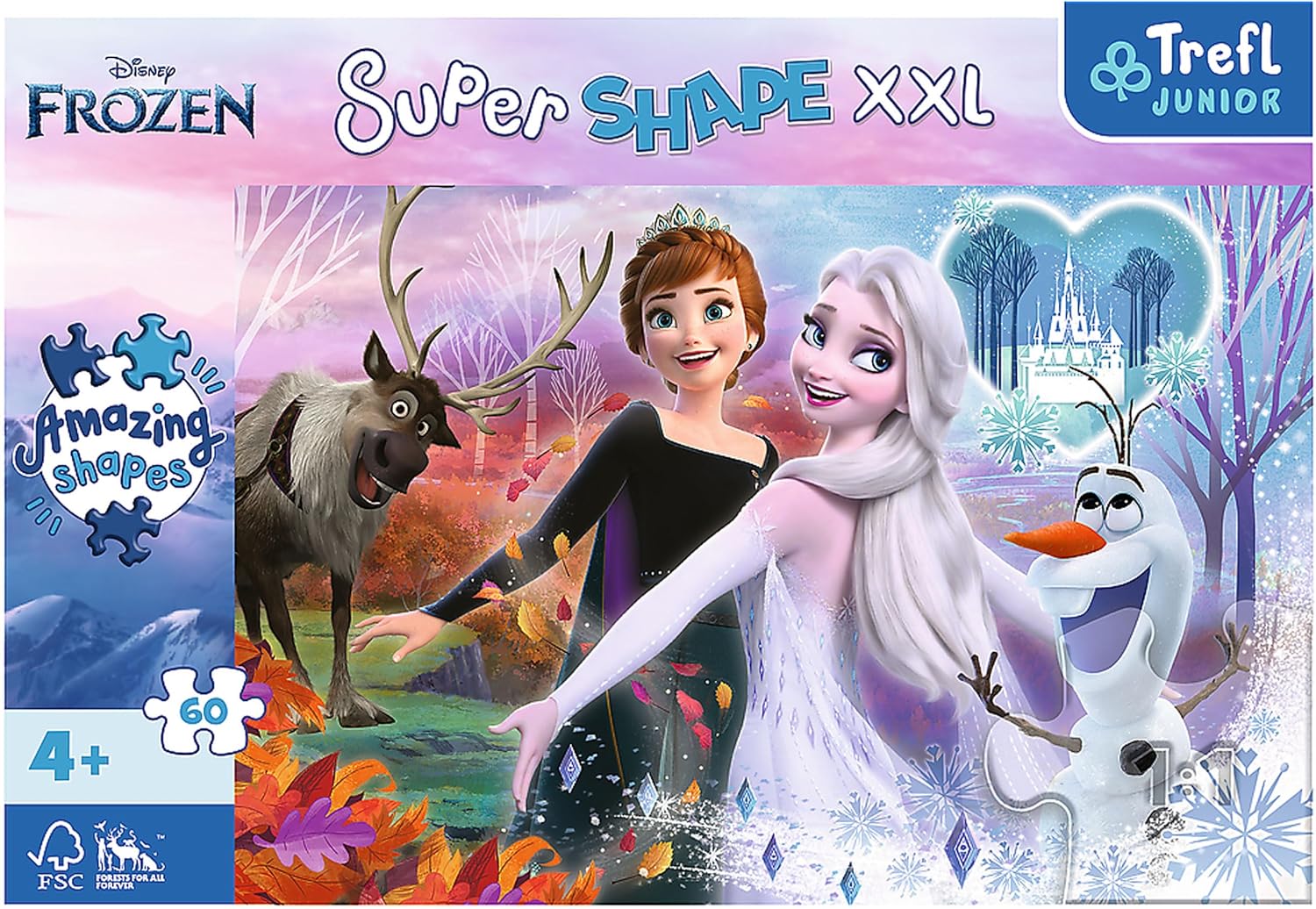 Trefl Disney Frozen Dancing Sisters 60-Pcs 50010 - Image 2