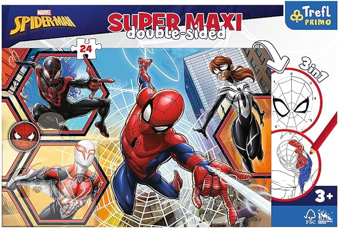 Trefl Spiderman Goes Into Action Super Maxi 24-Pcs 41006 - Image 3