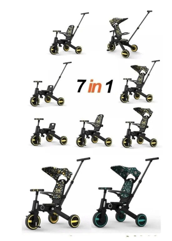 Tricycle 7in1 Yellow LB-111 - Image 2