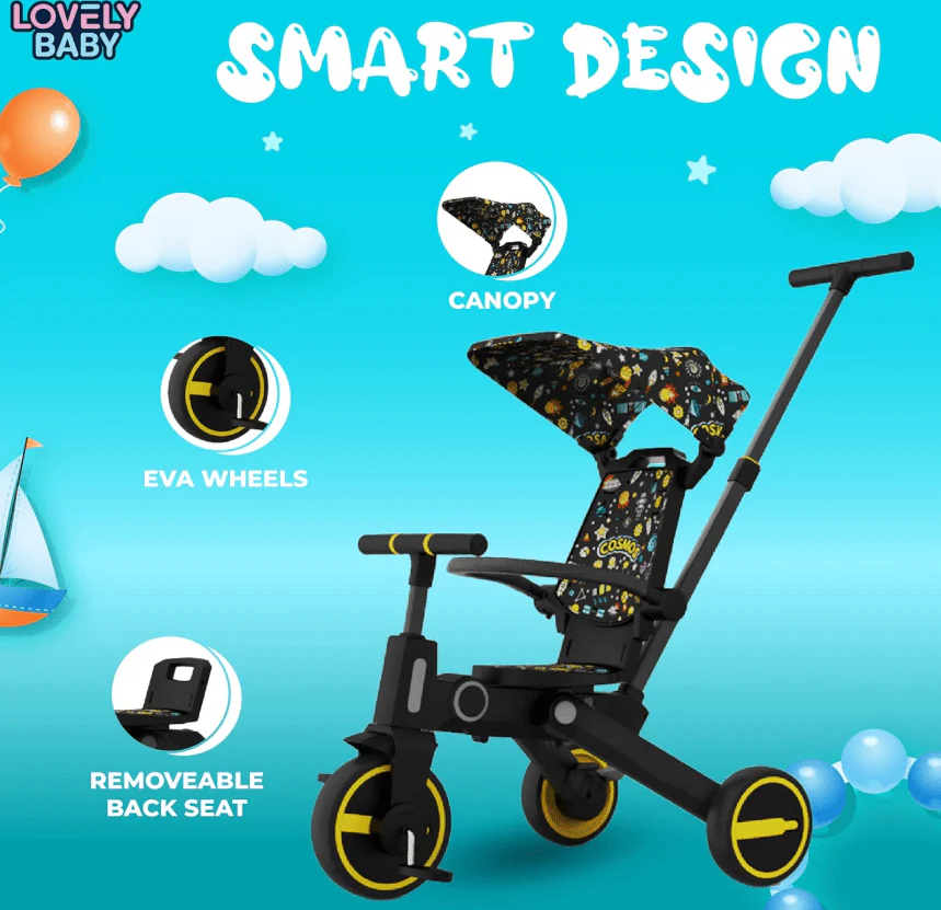 Tricycle 7in1 Yellow LB-111 - Image 3