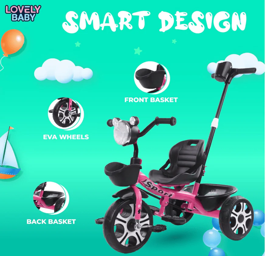 Tricycle Pink JCT3088 - Image 3