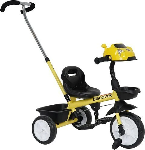 Tricycle with Handle Yellow LB-TR6518
