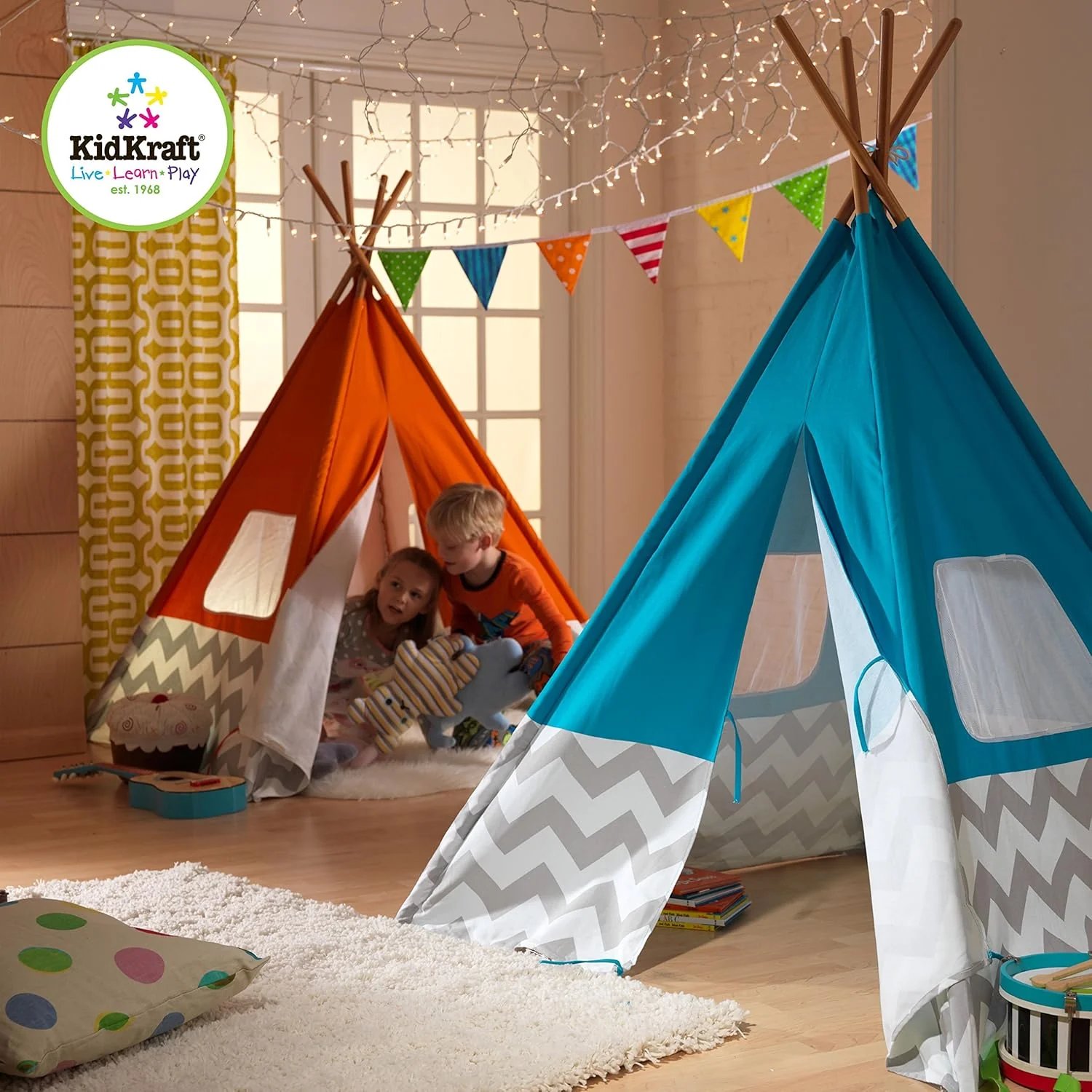 Kidkraft Teepee Tent Blue - Image 5