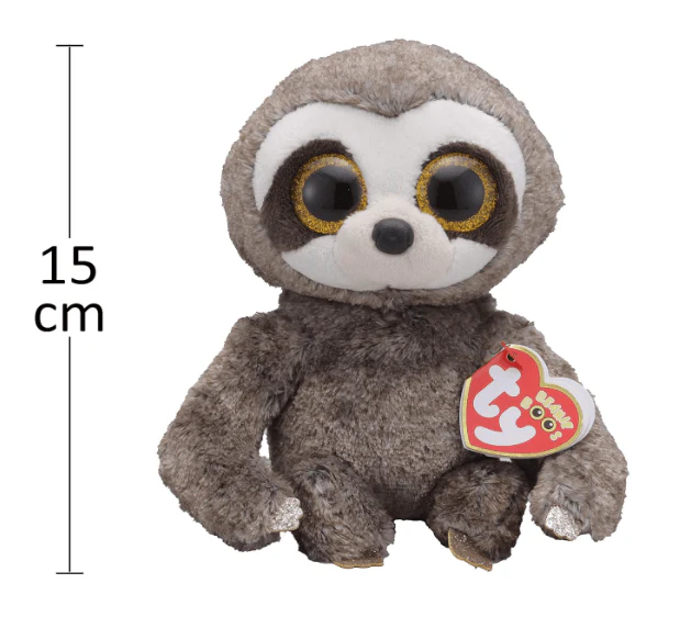 Beanie Boos Sloth Dangler Grey 8in 36215 - Image 2