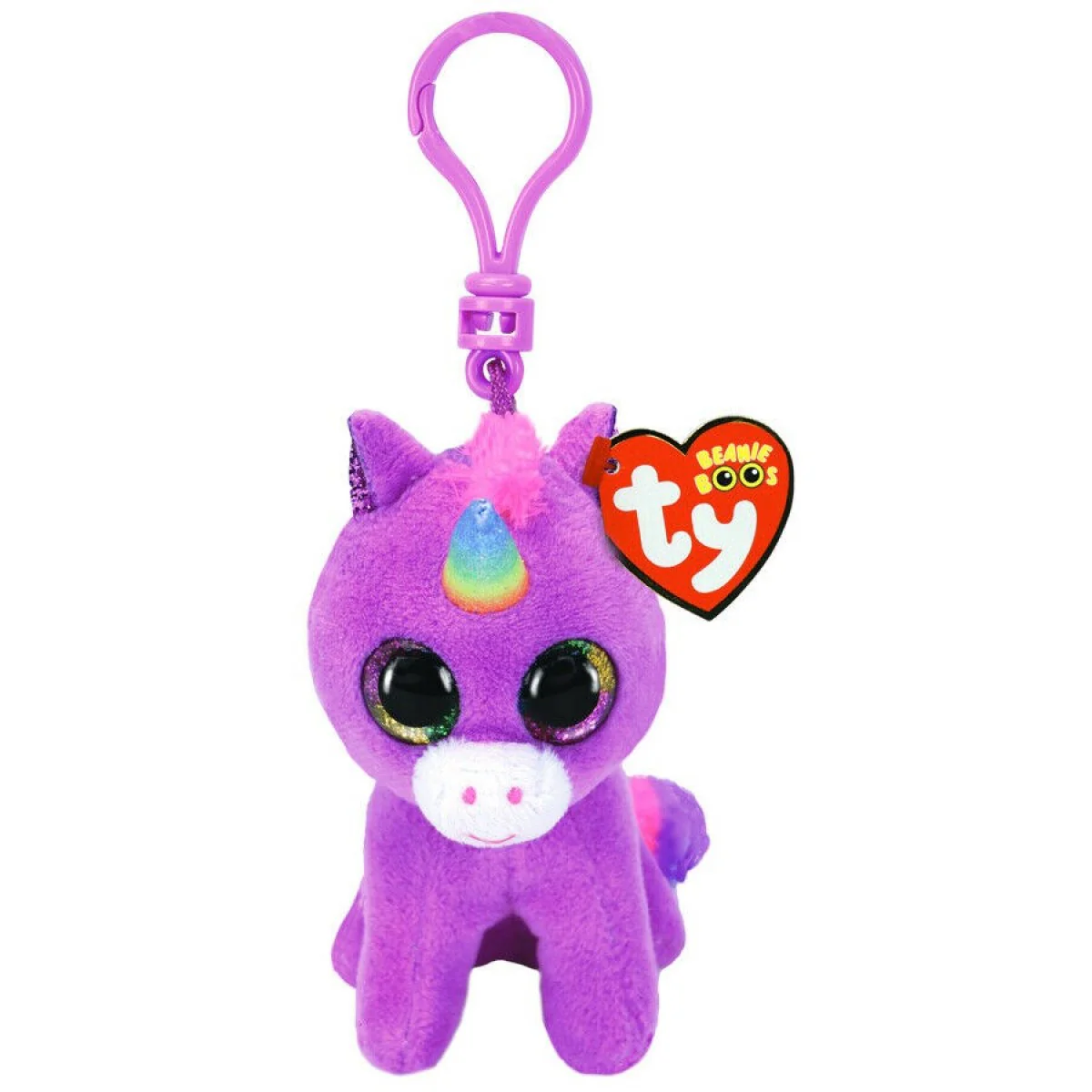 TY Beanie Boos Rosette the Unicorn Purple Clip 3inch 35238