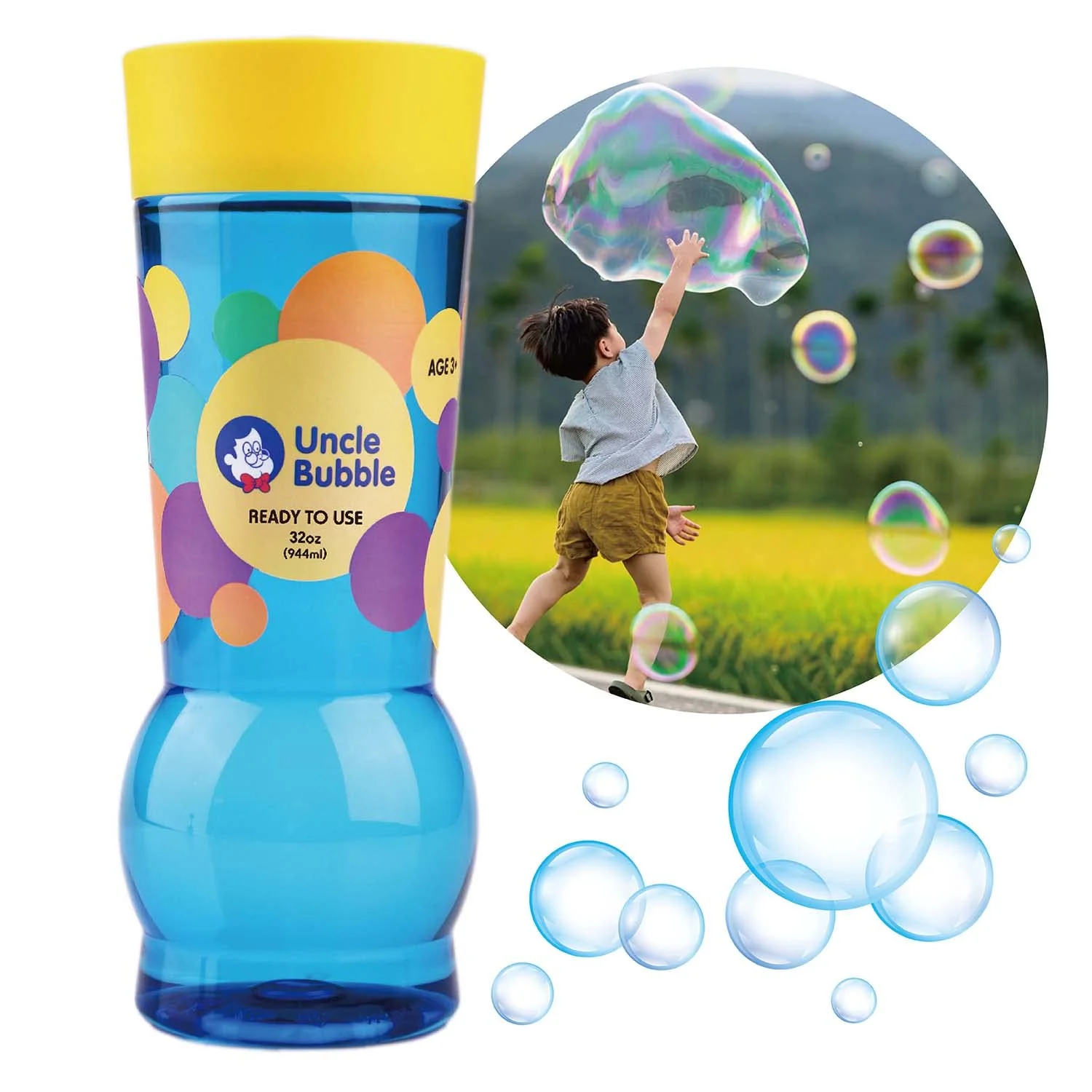 Uncle Bubble Refill Bubble Solution 32OZ
