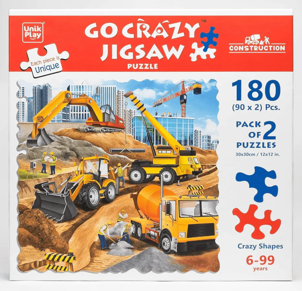 Unikplay Go Crazy Jigsaw Puzzle - Construction UPJP-1212/GB03