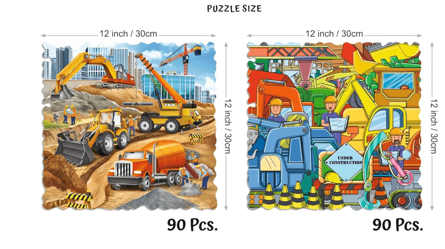 Unikplay Go Crazy Jigsaw Puzzle - Construction UPJP-1212/GB03 - Image 2
