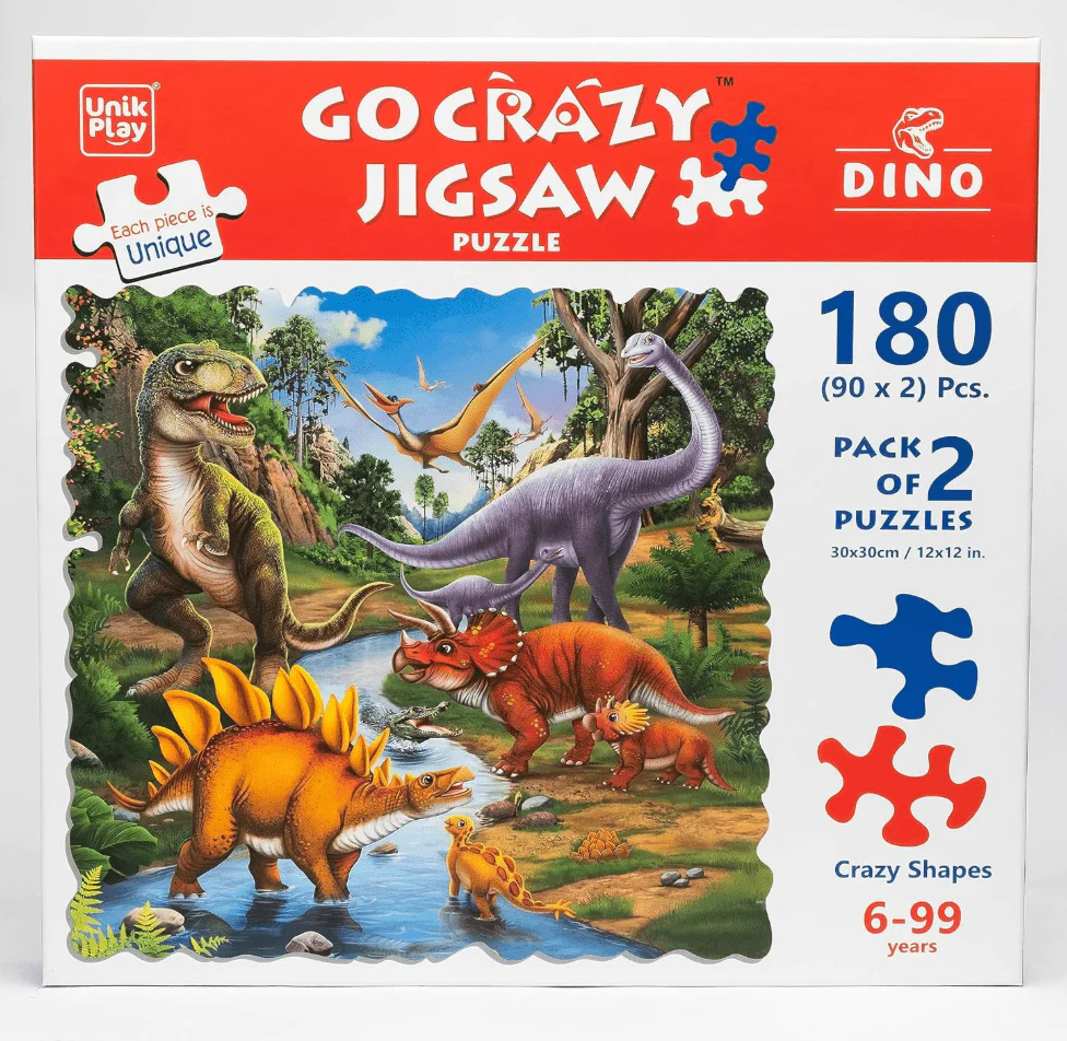 Unikplay Go Crazy Jigsaw Puzzle - Dino UPJP-1212/GB01
