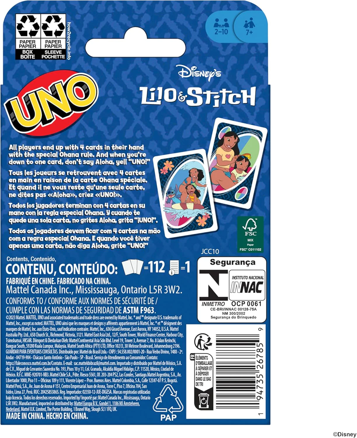 UNO® Disney Lilo & Stitch Edition – Collectible Card Game with Special “Ohana” Rule JCC10 - Image 6