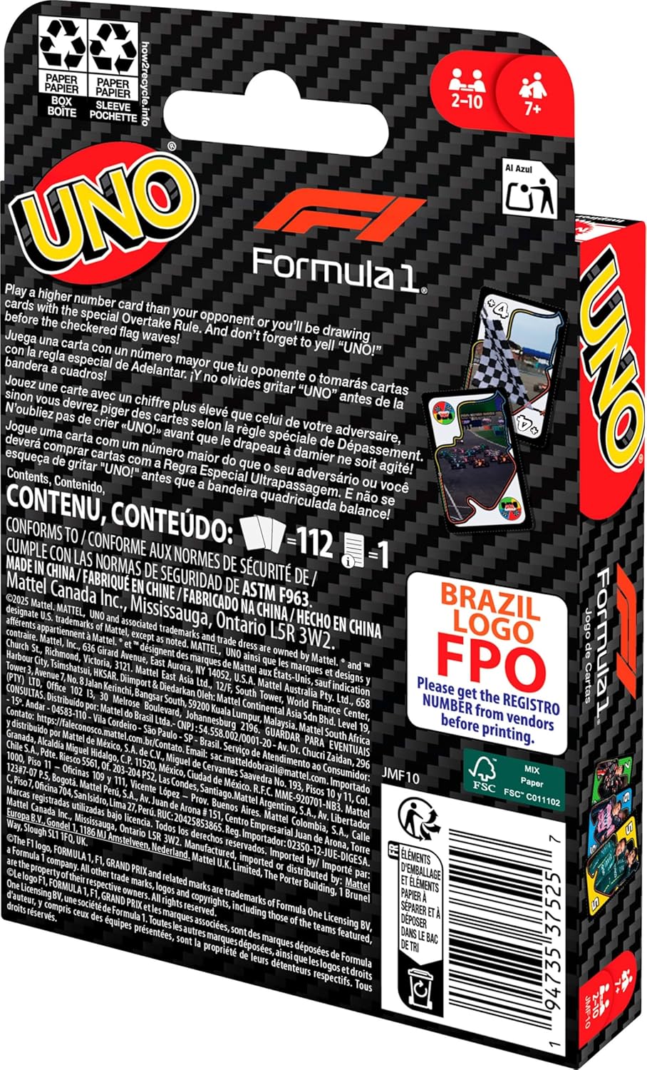 UNO Formula1 JMF10 - Image 3