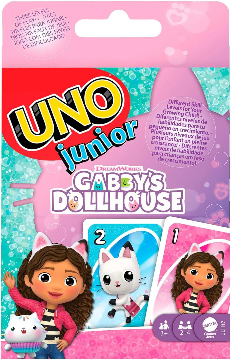 UNO Junior Gabby's Dollhouse Card Game