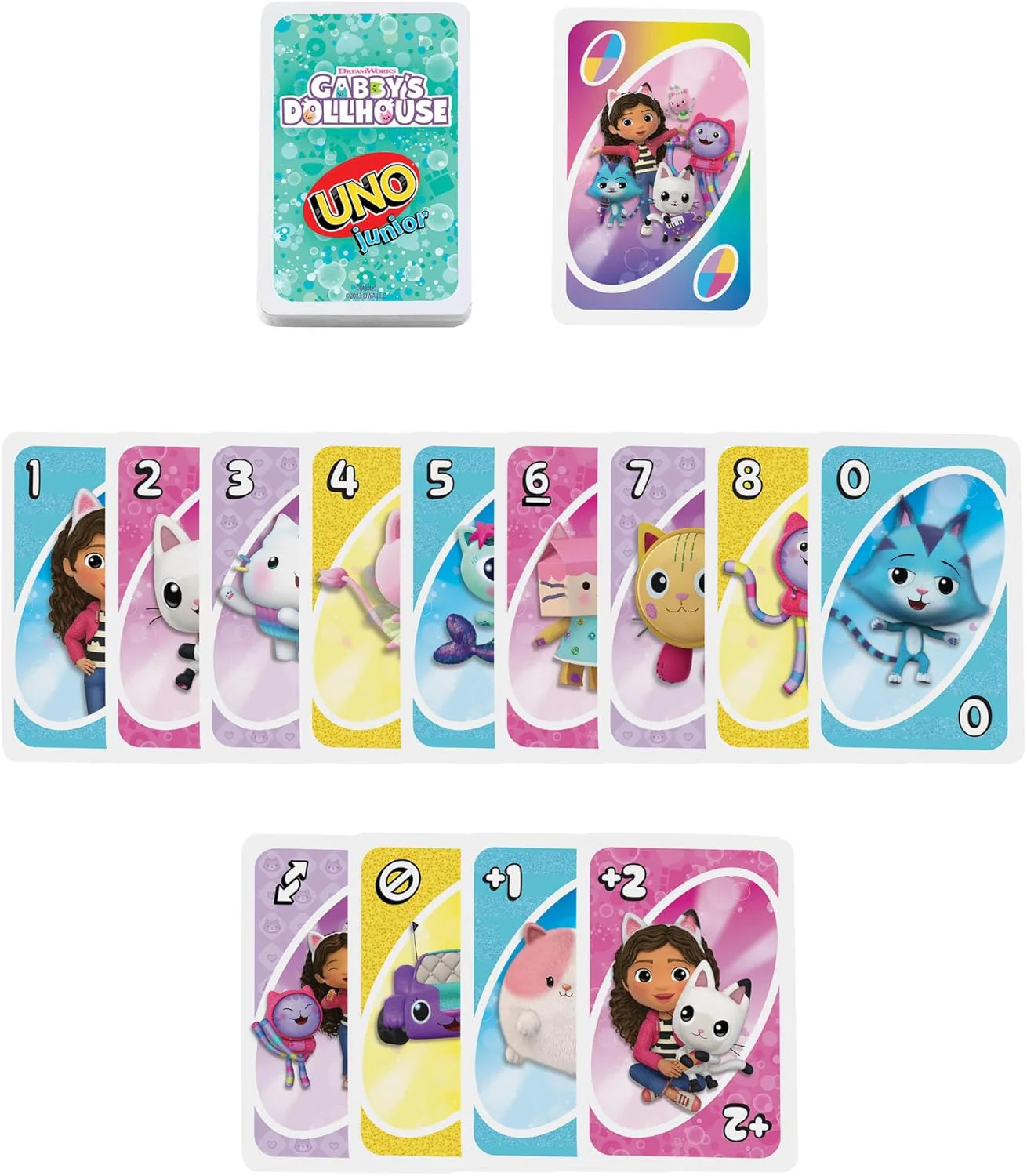 UNO Junior Gabby's Dollhouse Card Game - Image 9