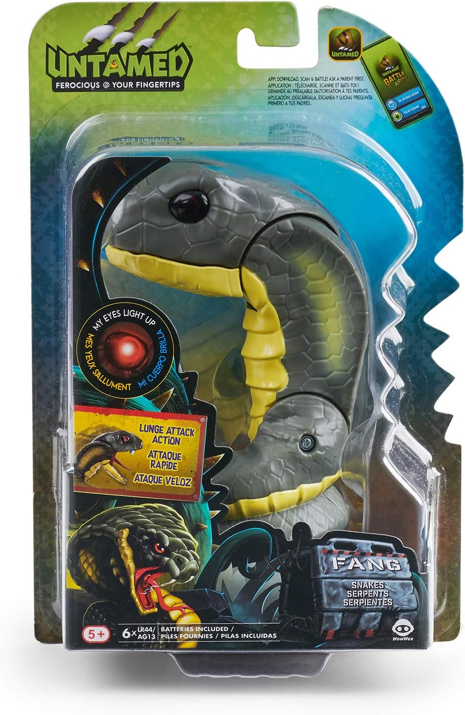 Untamed Fingerlings Cobra Fang Snake with Lunge Attack 3840