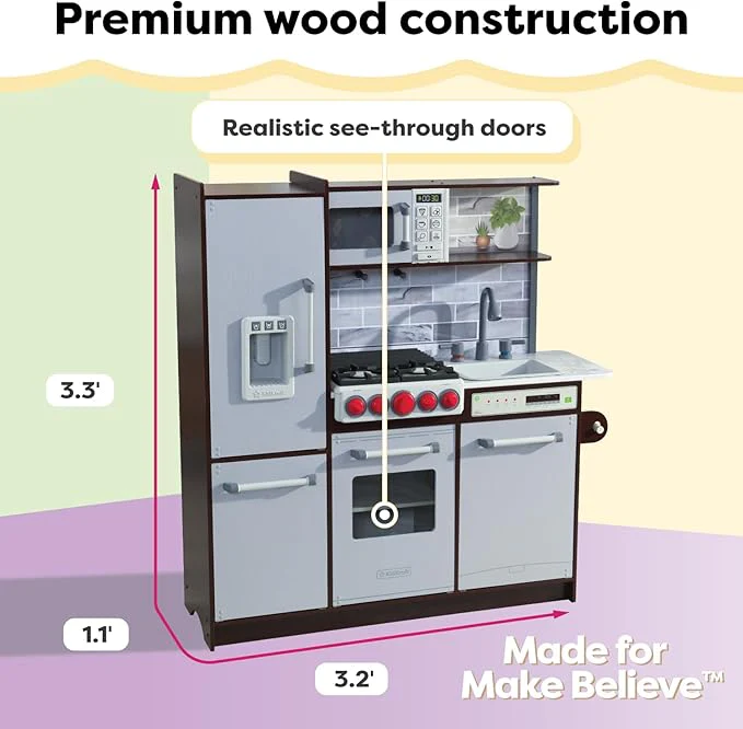Uptown Elite White Play Kitchen - Image 3