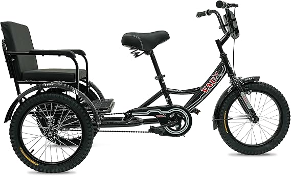 Vaux Tricycle 12 Back Seat Black